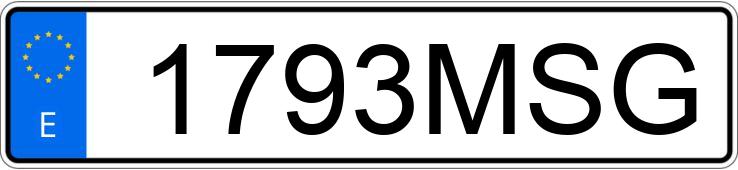 Numer rejestracyjny 1793MSG posiada MERCEDES CLA (118)