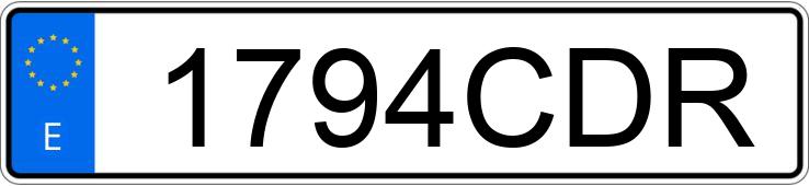 Numer rejestracyjny 1794CDR posiada FORD MONDEO