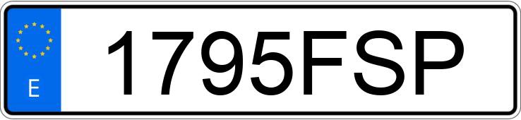 Numer rejestracyjny 1795FSP posiada RENAULT TRAFIC