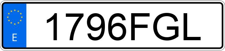 Numer rejestracyjny 1796FGL posiada MITSUBISHI MONTERO