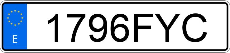 Numer rejestracyjny 1796FYC posiada BMW SERIE 1