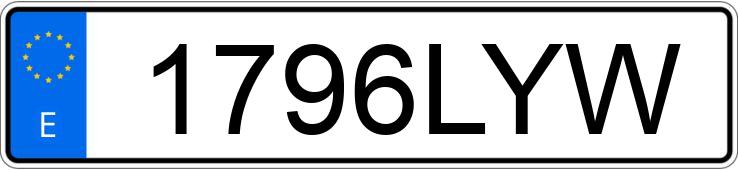 Numer rejestracyjny 1796LYW posiada FORD TRANSIT COURIER