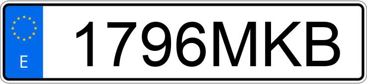Numer rejestracyjny 1796MKB posiada DACIA SPRING