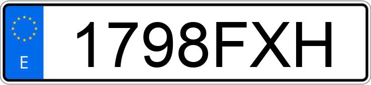 Numer rejestracyjny 1798FXH posiada RENAULT MODUS