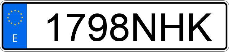 Numer rejestracyjny 1798NHK posiada MERCEDES CLA (118)