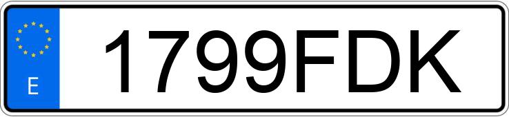 Numer rejestracyjny 1799FDK posiada FORD FOCUS Numer rejestracyjny 1799FDK posiada FORD FOCUS