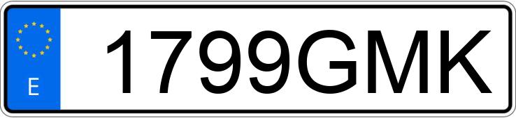 Numer rejestracyjny 1799GMK posiada OPEL ASTRA