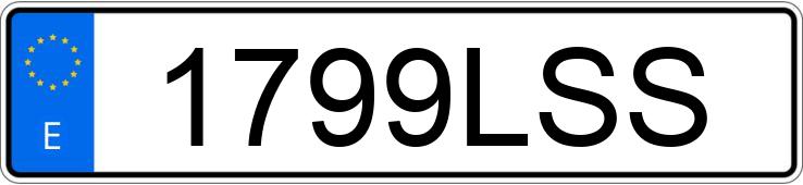 Numer rejestracyjny 1799LSS posiada DACIA DOKKER