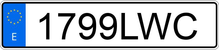 Numer rejestracyjny 1799LWC posiada KTM 125 DUKE