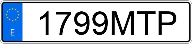 El número de registro 1799MTP tiene AUDI Q3 SPORTBACK