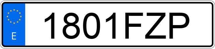 El número de registro 1801FZP tiene OPEL ASTRA
