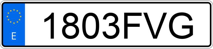 Numer rejestracyjny 1803FVG posiada JEEP COMPASS