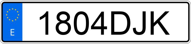 Numer rejestracyjny 1804DJK posiada IVECO EUROTECH CURSOR