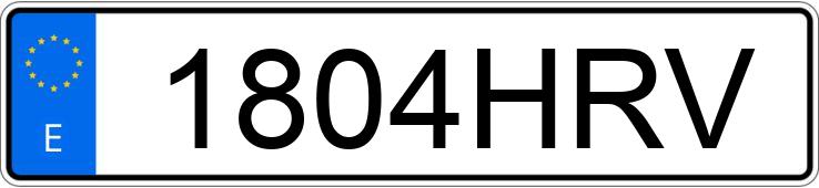 Numer rejestracyjny 1804HRV posiada PORSCHE PANAMERA