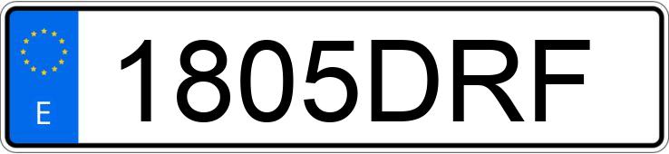 Numer rejestracyjny 1805DRF posiada FORD FOCUS