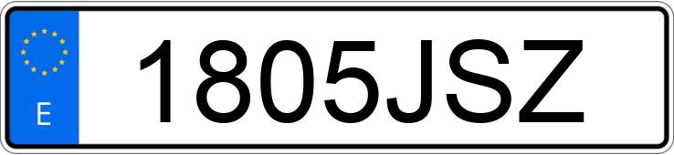 Numer rejestracyjny 1805JSZ posiada KIA CARENS