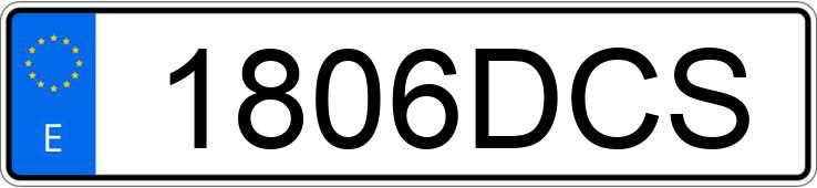 Numer rejestracyjny 1806DCS posiada VOLKSWAGEN NEW BEETLE