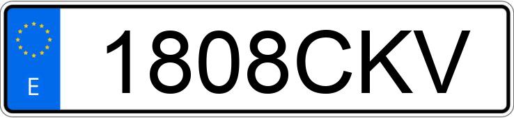 Numer rejestracyjny 1808CKV posiada FIAT SCUDO