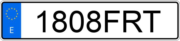 Numer rejestracyjny 1808FRT posiada VOLKSWAGEN PASSAT