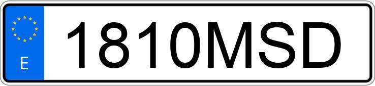 Numer rejestracyjny 1810MSD posiada CUPRA TAVASCAN