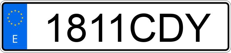 Numer rejestracyjny 1811CDY posiada PEUGEOT 307