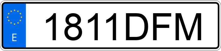 Numer rejestracyjny 1811DFM posiada SEAT IBIZA Numer rejestracyjny 1811DFM posiada SEAT IBIZA