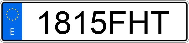 Numer rejestracyjny 1815FHT posiada PEUGEOT 307