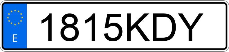 Numer rejestracyjny 1815KDY posiada SEAT IBIZA