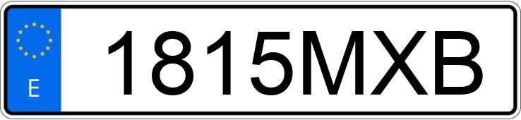 Numer rejestracyjny 1815MXB posiada TOYOTA RAV4