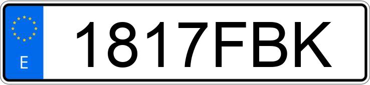 Numer rejestracyjny 1817FBK posiada CITROEN C5