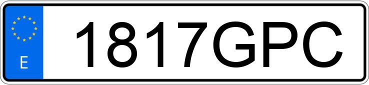 Numer rejestracyjny 1817GPC posiada CITROEN C3