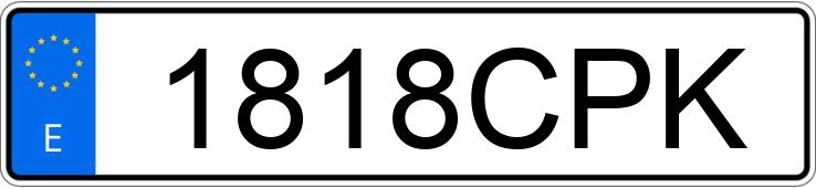 Numer rejestracyjny 1818CPK posiada PIAGGIO SKR ST 125