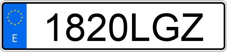 Numer rejestracyjny 1820LGZ posiada RENAULT KANGOO