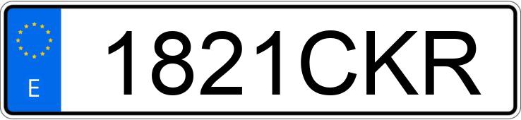 Numer rejestracyjny 1821CKR posiada MERCEDES C (203)