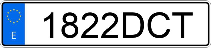 Numer rejestracyjny 1822DCT posiada RENAULT GRAND SCENIC