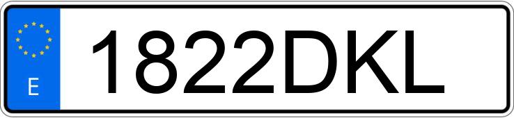 Numer rejestracyjny 1822DKL posiada RENAULT MEGANE