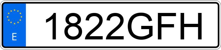 Numer rejestracyjny 1822GFH posiada HONDA CIVIC