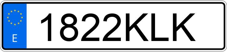 Numer rejestracyjny 1822KLK posiada BMW SERIE 2