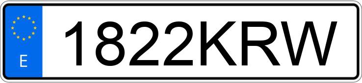 Numer rejestracyjny 1822KRW posiada VOLVO FH Numer rejestracyjny 1822KRW posiada VOLVO FH