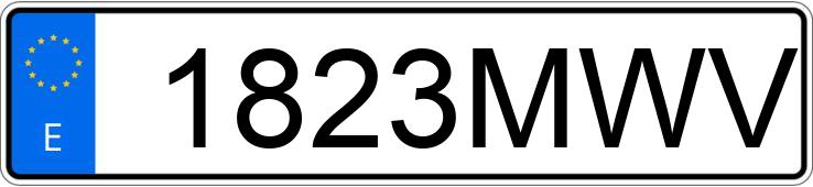 Numer rejestracyjny 1823MWV posiada AUDI Q8