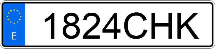 Numer rejestracyjny 1824CHK posiada CITROEN XSARA Numer rejestracyjny 1824CHK posiada CITROEN XSARA