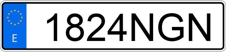 Numer rejestracyjny 1824NGN posiada MERCEDES A (176)