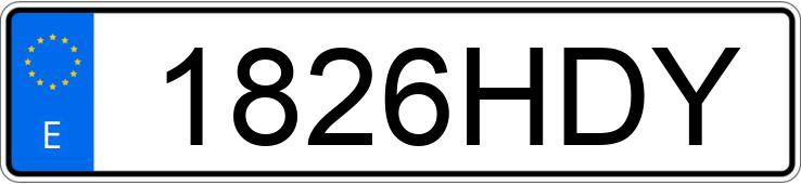 Numer rejestracyjny 1826HDY posiada MITSUBISHI LANCER Numer rejestracyjny 1826HDY posiada MITSUBISHI LANCER