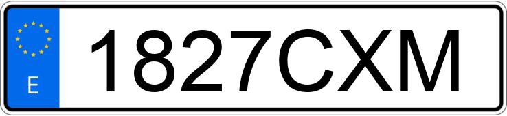 Numer rejestracyjny 1827CXM posiada YAMAHA XT 660