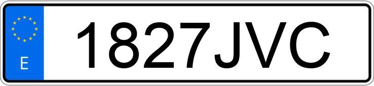 Numer rejestracyjny 1827JVC posiada KIA CARENS