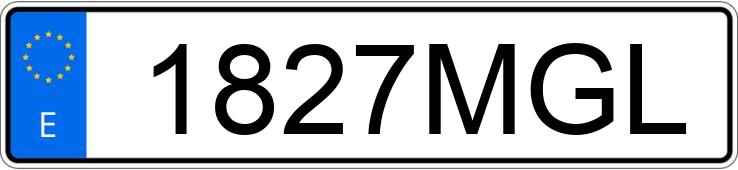 Le numéro d’enregistrement 1827MGL a CITROEN BERLINGO