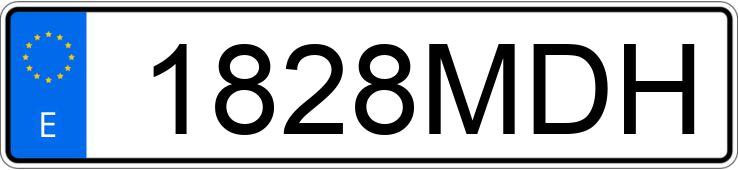 Numer rejestracyjny 1828MDH posiada RENAULT K