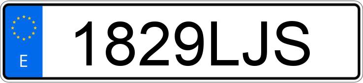 Numer rejestracyjny 1829LJS posiada PEUGEOT 2008 Numer rejestracyjny 1829LJS posiada PEUGEOT 2008