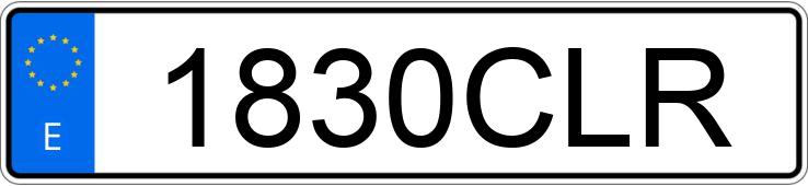 Numer rejestracyjny 1830CLR posiada PEUGEOT 206 XT 1.6