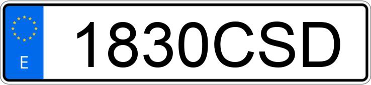 Numer rejestracyjny 1830CSD posiada IVECO EUROCARGO TECTOR